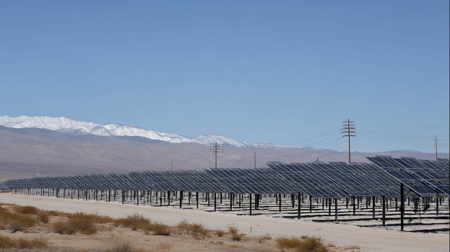 granite for solar farm in the Mojave desert